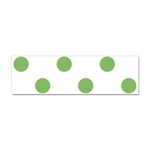 Polka Dots - Dollar Bill Green on White Sticker (Bumper)