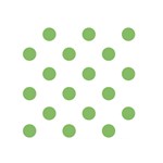 Polka Dots - Dollar Bill Green on White Greeting Card 5  x 7 