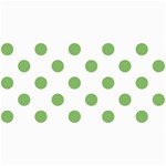 Polka Dots - Dollar Bill Green on White 4  x 8  Photo Cards