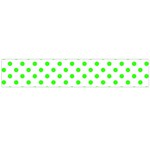 Polka Dots - Neon Green on White Flano Scarf (Large)
