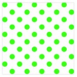 Polka Dots - Neon Green on White Large Satin Scarf (Square)