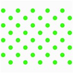 Polka Dots - Neon Green on White Collage 8  x 10 