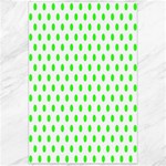 Polka Dots - Neon Green on White Canvas 24  x 36 