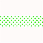 Polka Dots - Neon Green on White Medium Bar Mat