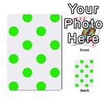 Polka Dots - Neon Green on White Multi-purpose Cards (Rectangle)