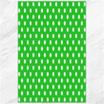 Polka Dots - White on Lime Green Canvas 24  x 36 