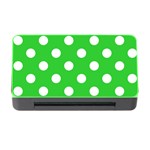Polka Dots - White on Lime Green Memory Card Reader with CF