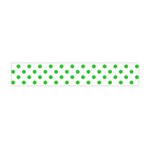 Polka Dots - Lime Green on White Flano Scarf (Mini)