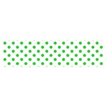 Polka Dots - Lime Green on White Satin Scarf (Oblong)