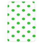 Polka Dots - Lime Green on White Removable Flap Cover (S)