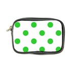 Polka Dots - Lime Green on White Coin Purse