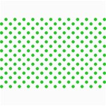Polka Dots - Lime Green on White Collage 12  x 18 