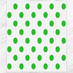 Polka Dots - Lime Green on White Canvas 20  x 24 