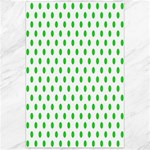 Polka Dots - Lime Green on White Canvas 24  x 36 