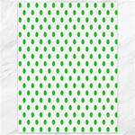 Polka Dots - Lime Green on White Canvas 36  x 48 