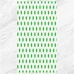Polka Dots - Lime Green on White Canvas 40  x 72 