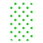 Polka Dots - Lime Green on White Memory Card Reader (Rectangular)