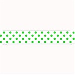 Polka Dots - Lime Green on White Small Bar Mat