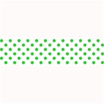 Polka Dots - Lime Green on White Medium Bar Mat