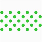 Polka Dots - Lime Green on White 4  x 8  Photo Cards