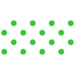 Polka Dots - Lime Green on White YOU ARE INVITED 3D Greeting Card (8x4)