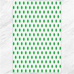 Polka Dots - Dark Pastel Green on White Canvas 24  x 36 