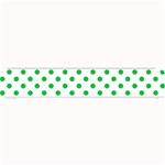 Polka Dots - Dark Pastel Green on White Small Bar Mat