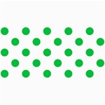 Polka Dots - Dark Pastel Green on White 4  x 8  Photo Cards