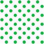 Polka Dots - Dark Pastel Green on White ScrapBook Page 8  x 8 