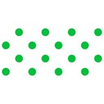 Polka Dots - Dark Pastel Green on White YOU ARE INVITED 3D Greeting Card (8x4)