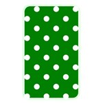 Polka Dots - White on Green Memory Card Reader (Rectangular)