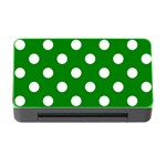 Polka Dots - White on Green Memory Card Reader with CF