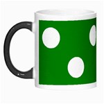 Polka Dots - White on Green Morph Mug