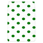 Polka Dots - Green on White Removable Flap Cover (S)
