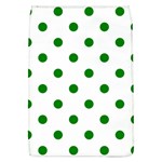Polka Dots - Green on White Removable Flap Cover (L)