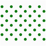 Polka Dots - Green on White Collage 8  x 10 