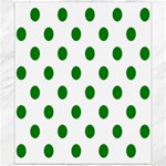 Polka Dots - Green on White Canvas 20  x 24 