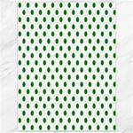 Polka Dots - Green on White Canvas 36  x 48 