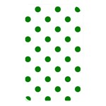 Polka Dots - Green on White Memory Card Reader (Rectangular)