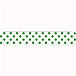 Polka Dots - Green on White Small Bar Mat