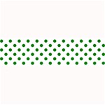 Polka Dots - Green on White Medium Bar Mat