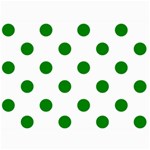 Polka Dots - Green on White 5  x 7  Photo Cards
