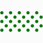 Polka Dots - Green on White 4  x 8  Photo Cards