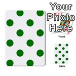 Polka Dots - Green on White Multi-purpose Cards (Rectangle)