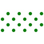 Polka Dots - Green on White YOU ARE INVITED 3D Greeting Card (8x4)