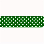 Polka Dots - White on Dark Green Medium Bar Mat