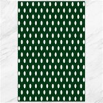 Polka Dots - White on Forest Green Canvas 24  x 36 