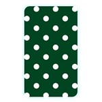 Polka Dots - White on Forest Green Memory Card Reader (Rectangular)