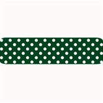 Polka Dots - White on Forest Green Medium Bar Mat