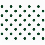Polka Dots - Forest Green on White Collage 8  x 10 